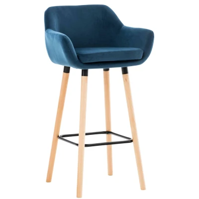 Afbeelding van Barkruk Savitaipale Velvet, Blauw