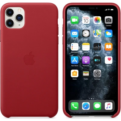 Afbeelding van Apple Leren Hoesje voor iPhone 11 Pro Max Rood