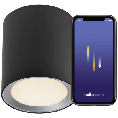 Afbeelding van Nordlux 2110850103 Landon Long Smart LED plafondlamp 8 W Zwart