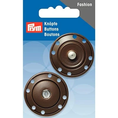Afbeelding van Prym Aannaaidrukknop Messing 35 mm Bruin