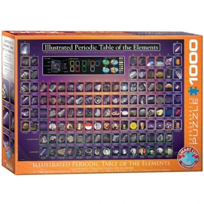 Afbeelding van Eurographics Illustriertes Periodensystem Puzzel voor kinderen, Maat: One Size, Multi coloured