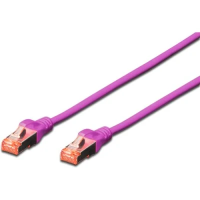 Afbeelding van Digitus DK 1644 020/VI RJ45 Netwerkkabel, patchkabel CAT 6 S/FTP 2.00 m Violet Halogeenvrij, Verdraaide paren 1 stuk(s)