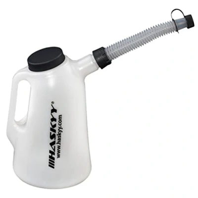 Afbeelding van HASKYY Oliejerrycan 1 2 3 4 5 6 8 liter maatbeker wit