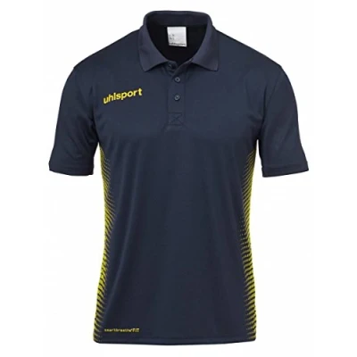 Afbeelding van Uhlsport Score Polo Shirt Kind Marine Fluo Geel Maat 152