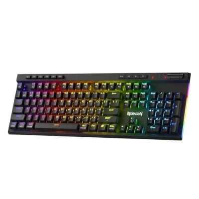Afbeelding van Redragon K580 PRO Draadloos mechanisch gamingtoetsenbord met 3 modi en 104 toetsen, hot swappable sokkel, speciale multimedia besturing geïntegreerde macro opname, lineaire rode schakelaar