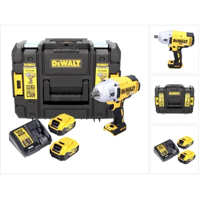 Afbeelding van DeWalt DCF899P2 18V Li Ion Accu slagmoersleutel set (2x 5.0Ah accu) in koffer 950Nm 1/2&quot; koolborstelloos