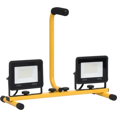 Afbeelding van Spotlight met handvat LED 2x30 W koudwit