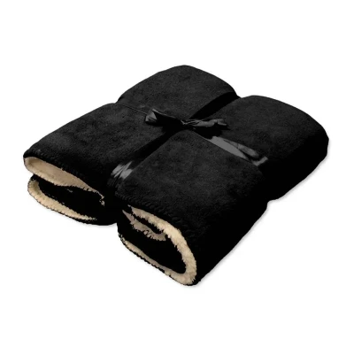 Afbeelding van Unique Living Coby plaid 130x160cm black