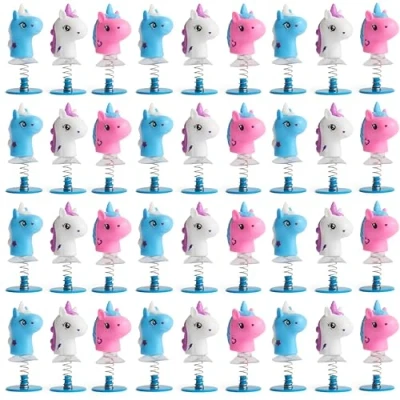Afbeelding van THE TWIDDLERS 36 Unicorn Spring Up Pop Toys voor kinderen, 6 cm Verjaardagscadeaus meisjes, Multipack Goody Bag Fills and Jumping Toy Gift Set, Classroom Prizes