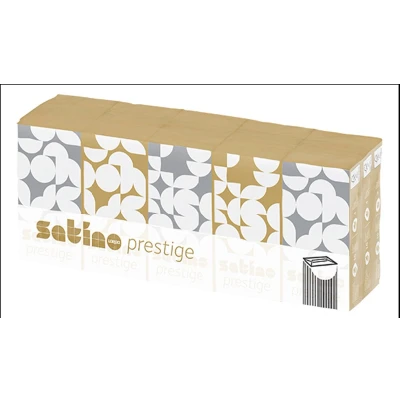 Afbeelding van Zakdoek Satino Prestige 4 laags 15x10st wit 113940