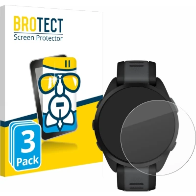 Afbeelding van BROTECT Screenprotector voor Garmin Forerunner 165 Folie Beschermfolie Beschermglas transparant (3 Stuks)