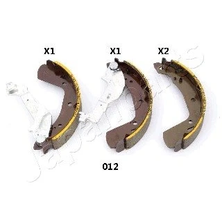 Afbeelding van JAPANPARTS GF 012AF Remschoenen Achteras 200mm