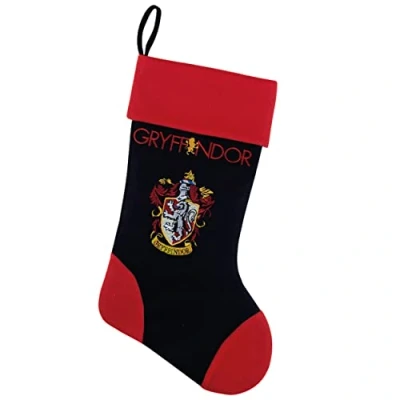 Afbeelding van Harry Potter Kerstsok Gryffindor Zwart/Rood