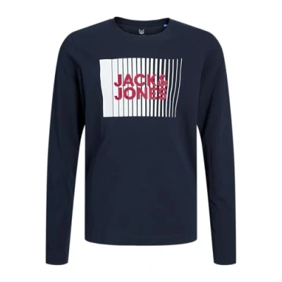 Afbeelding van JACK &amp; JONES Jjecorp Logo Tee Play Ls O hals Noos Jnr gebreide jongens