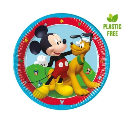 Afbeelding van Mickey Mouse Borden Rock the House 20cm 8 stuks