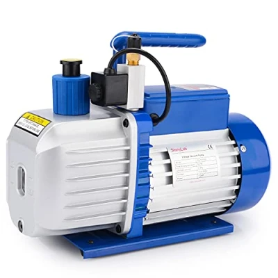 Afbeelding van stonylab Roterende Pallet Vacuümpomp, 5 CFM 10 15 Pa 1/2 HP Compacte Vacuümpomp voor AC HVAC Koelmiddel Luchtgereedschap