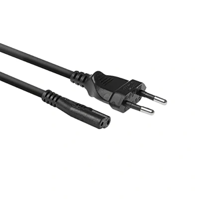 Image de ACT Câble d&#039;alimentation C7 1,49 m Euro Type C Fiche européenne vers prise Pour petits appareils PS4/PS5, TV, imprimante AC3300