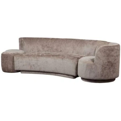 Afbeelding van BePureHome Combi Popular Modulaire Bank Chenille Taupe 72x345x97