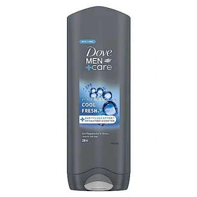 Afbeelding van Dove Men+Care 3 in 1 Cool Fresh douchegel voor lichaam, gezicht en haar, 24 uur verzorgingseffect, 6 x 250 ml
