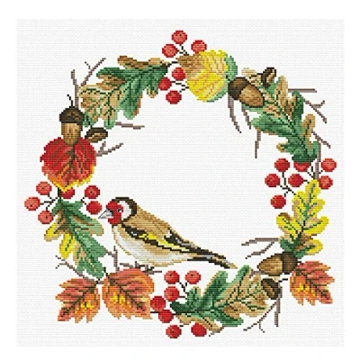 Afbeelding van Borduurpakket Autumn Wreath voorbedrukt Needleart World