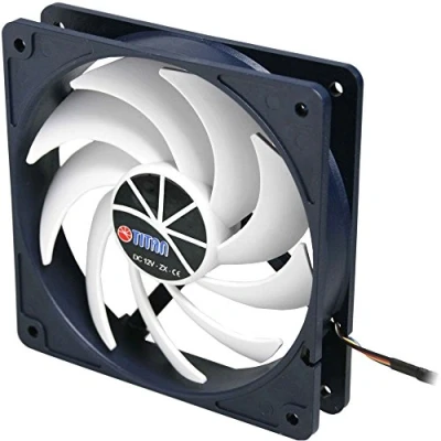 Afbeelding van Titan KUKRI TFD 14025H12ZP/KU(RB) (140 mm, 1 x), PC ventilator, Zwart, Wit
