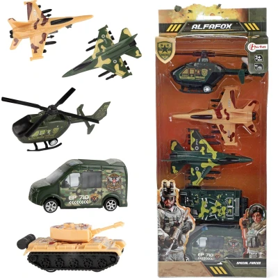 Afbeelding van 5 army voertuigen militair in ds 15898A
