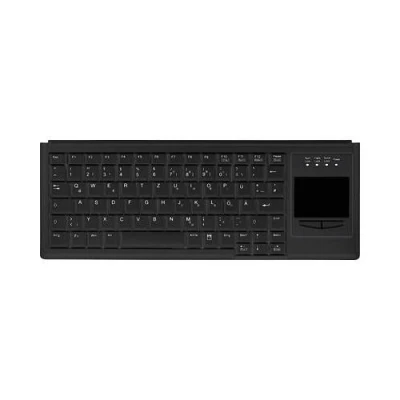 Image de Active Key AK 4400 GU B/US USB Clavier anglais US, QWERTY, Windows® noir surface tactile, boutons de souris