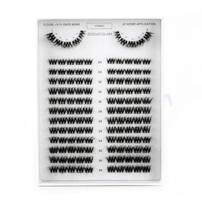 Afbeelding van DIY Lashes ACTIE: ONTVANG GRATIS PLAK wimpers BIJ JE BESTELLING Hybrid Wimper Extensions Vanuit Huis Mix 10 12 14 16mm Blijven 5 7+ dagen zitten Nep Vegan Eyelashes Cluster