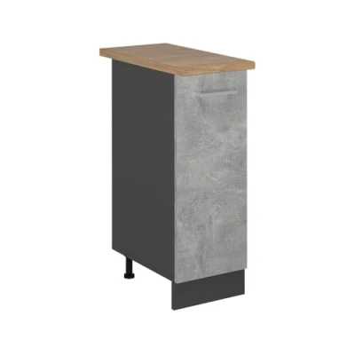 Afbeelding van Vicco Armoire à pharmacie R Line en béton, 30 cm, chêne AP