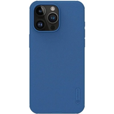 Afbeelding van Nillkin Super Frosted Shield Hoesje Geschikt voor Apple iPhone 15 Pro Blauw
