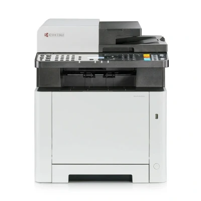 Image de Kyocera ECOSYS MA2100cfx Imprimante multifonctions couleur laser Legal (216 x 356 mm)/A4 (210 297 mm) (original) A4/Legal (support) jusqu&#039;à 21 ppm (copie) (impression) 300 feuilles 33.6 Kbits/s USB 2.0 Gigabit LAN