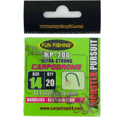 Afbeelding van Fun Fishing MP 200 Ultra Strong Carpodrome Zonder Weerhaak (20 pcs) Maat : 14