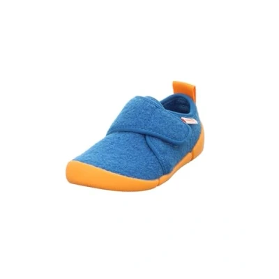 Afbeelding van Superfit Venti Chaussons doublés chauds, bleu/orange 8000, 33 EU large, Bleu Orange 8000., large