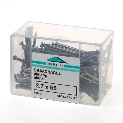 Afbeelding van Draadnagel platkop 2,7x 55 blank(350)