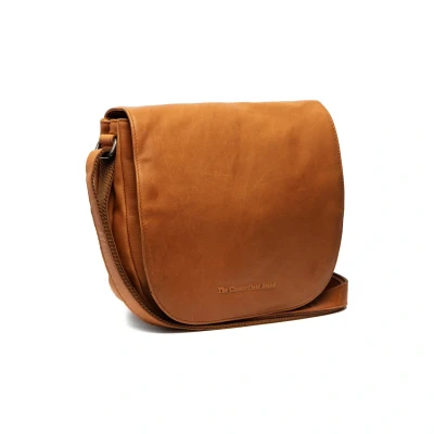 Afbeelding van The Chesterfield Brand Leren Schoudertas Cognac Millie