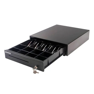 Afbeelding van Robuuste en elegante kassalade, kassalade voor belastingregistratie, koudgewalst staal, afsluitbaar met een sleutel, kabel RJ12 stekker inbegrepen, HDWR HD KER35