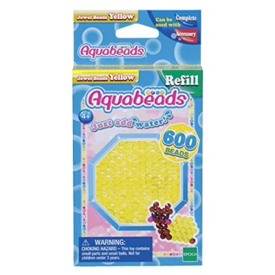 Afbeelding van Aquabeads gele juweelparels