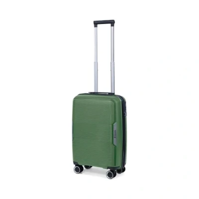 Afbeelding van TravelZ Swinger Handbagage koffer 55cm Sterke Lichtgewicht Trolley 35 ltr met TSA slot Groen