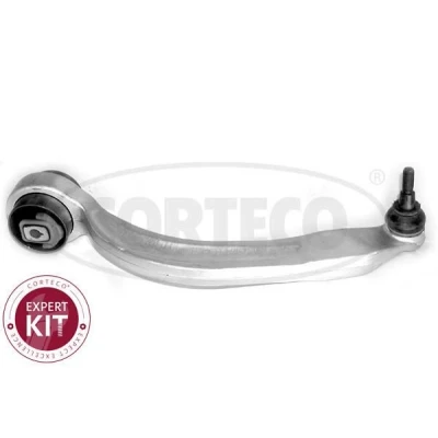 Afbeelding van CORTECO 49398479 Draagarm Vooras onderaan, Links Driehoeksdraagarm Aluminium AUDI: A4 B5 Saloon, B6/B7 Convertible, B6 Avant