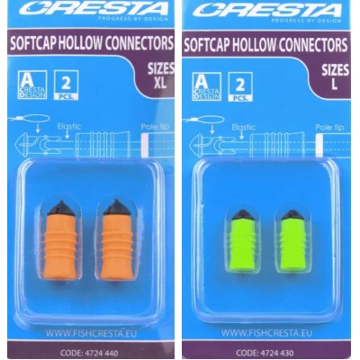 Afbeelding van Cresta Soft Cap Hollow Connector Maat : Medium Blue (1.3 2.0mm)