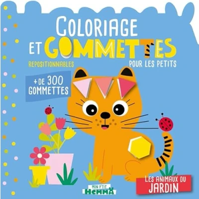 Afbeelding van LES ANIMAUX DU JARDIN COLORIAGE ET GOMMETTES POUR PETITS