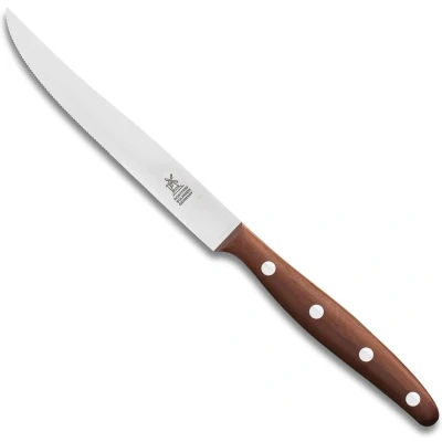 Afbeelding van Robert Herder Windmühle Steakmes RVS Fijne Kartel Lemmet 12.5 cm Heft Pruimenhout