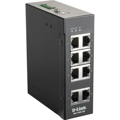 Afbeelding van D Link DIS 100E 8W 8 poorts Unmanaged Layer2 (8 Havens), Netwerkschakelaar, Zwart