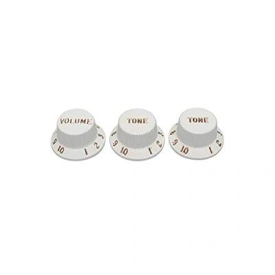 Afbeelding van Fender Strat Knob Set White Gitaaronderdeel