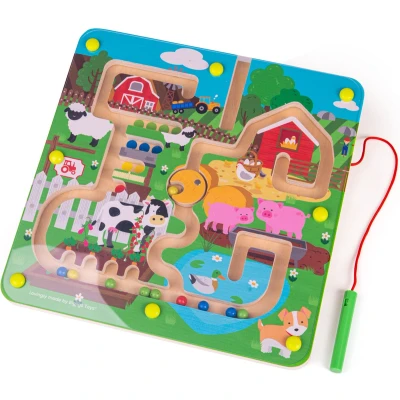 Afbeelding van Bigjigs Magnetische Doolhof Spel Boerderij