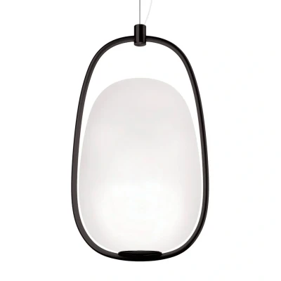 Afbeelding van Kundalini Lannà hanglamp, zwart/wit
