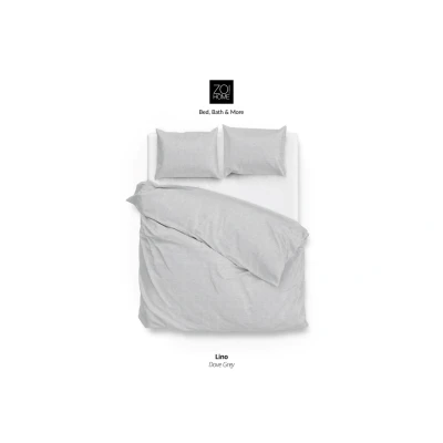 Afbeelding van Zo!Home Lino Dekbedovertrek Dove Grey
