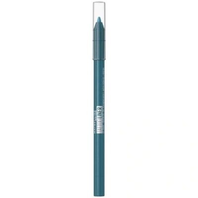 Afbeelding van Maybelline New York Waterdichte eyeliner met kleurvaste geltextuur, intense kleur, tattoo liner, gel, potlood nr. 814, Blue Disco (blauw) 1 stuk