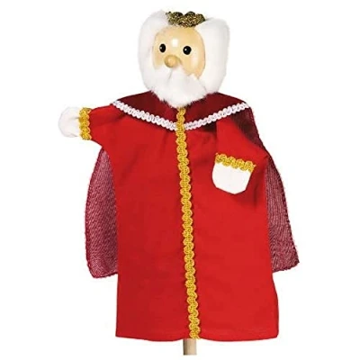 Image de MARIONNETTE BOIS ET TISSUS ROI