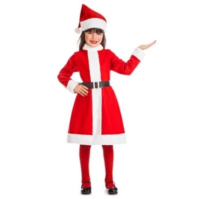 Afbeelding van Boland Kostuum Carol Claus (7 9 jr) Kinderen Kerstvrouw